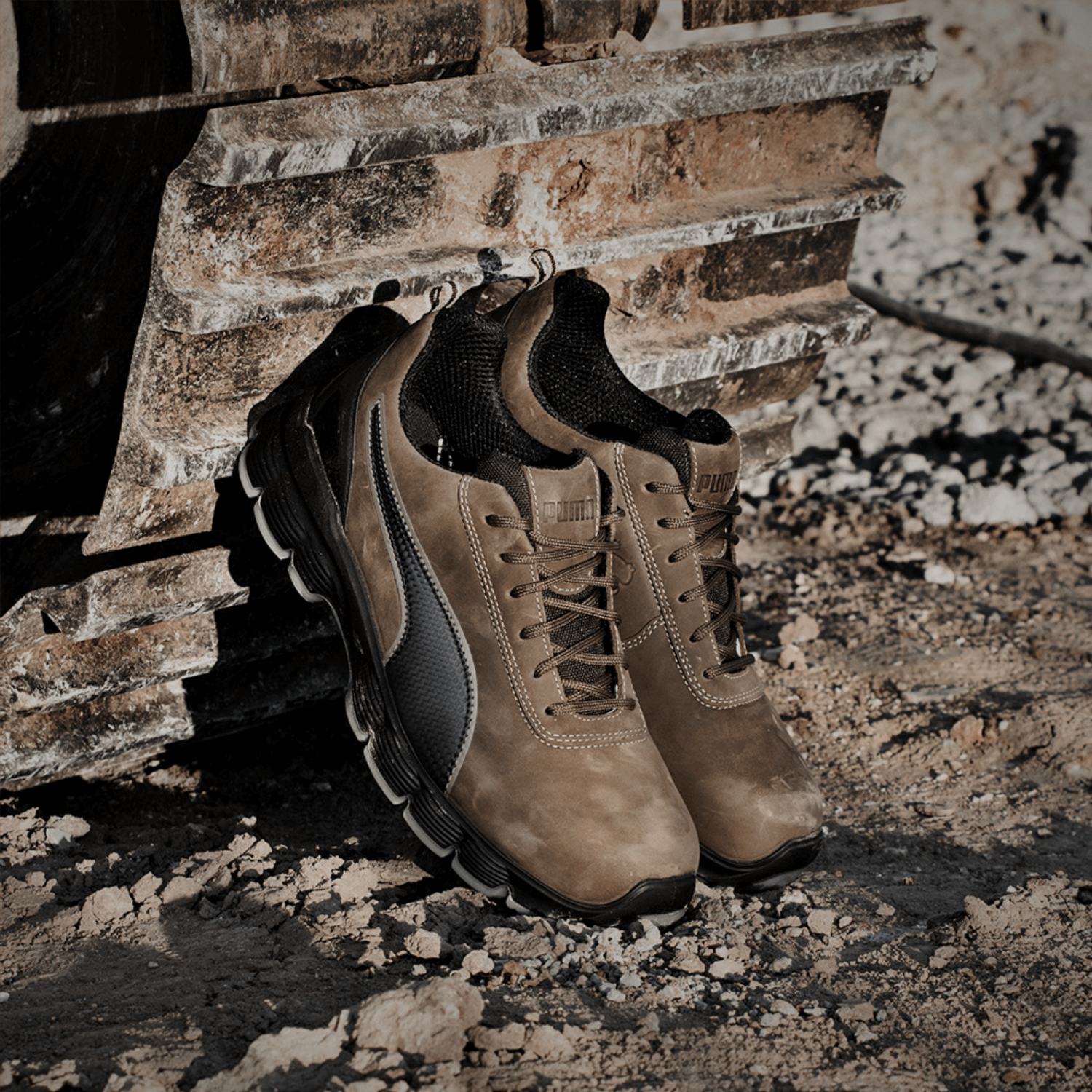 Puma Condor Low Steel Toe Nubuck Leather Work Shoes S3 SRC ESD